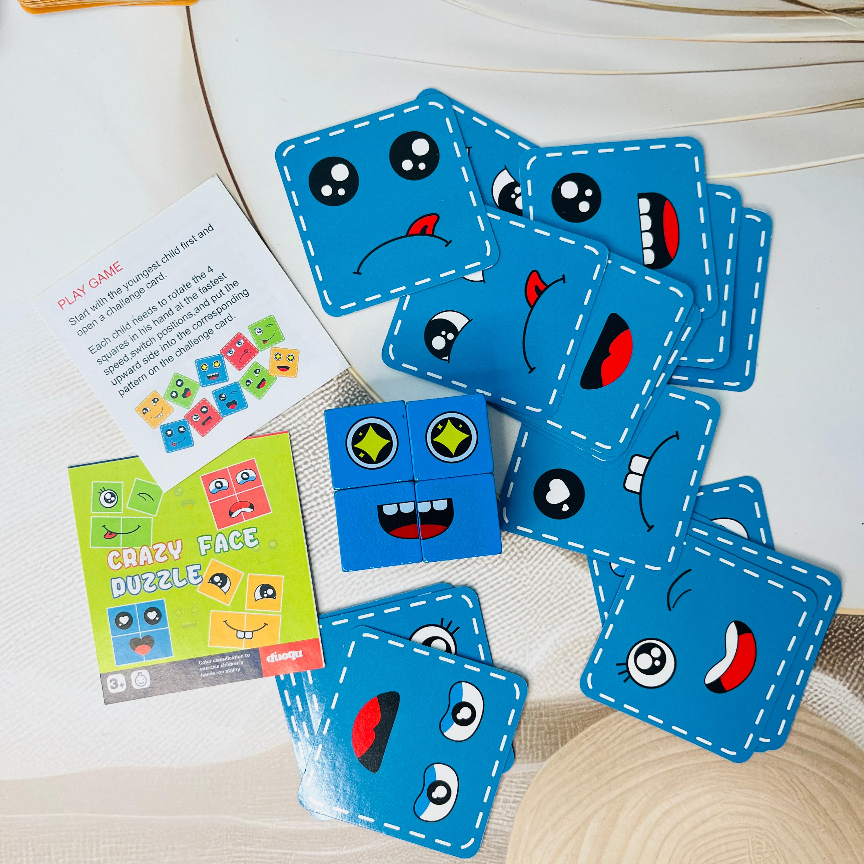 Return Gift for Kids, Emoji Cube Game, Matching Game, Kids Party Favors, Educational Toys, Children's Games, Birthday Return Gifts, Fun Games for Kids, Cognitive Skills Toys, www.usmile.toys, Party Activities for Kids.